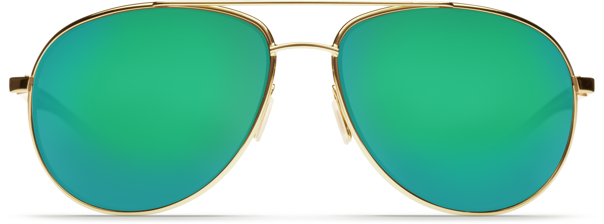 Costa Del Mar Wingman Sunglasses In Gold, Metal Frames - Sunglasses Mirror Png (2000x1000), Png Download