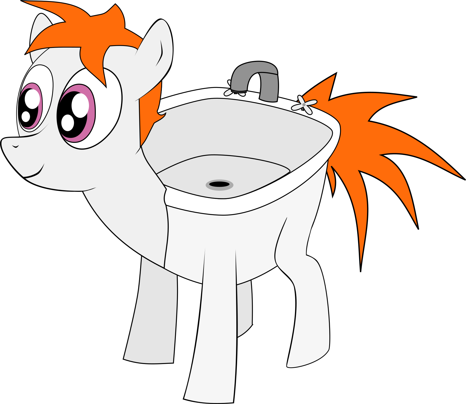 Fanmade Bathroom Sink Body - Wiki (1765x1527), Png Download