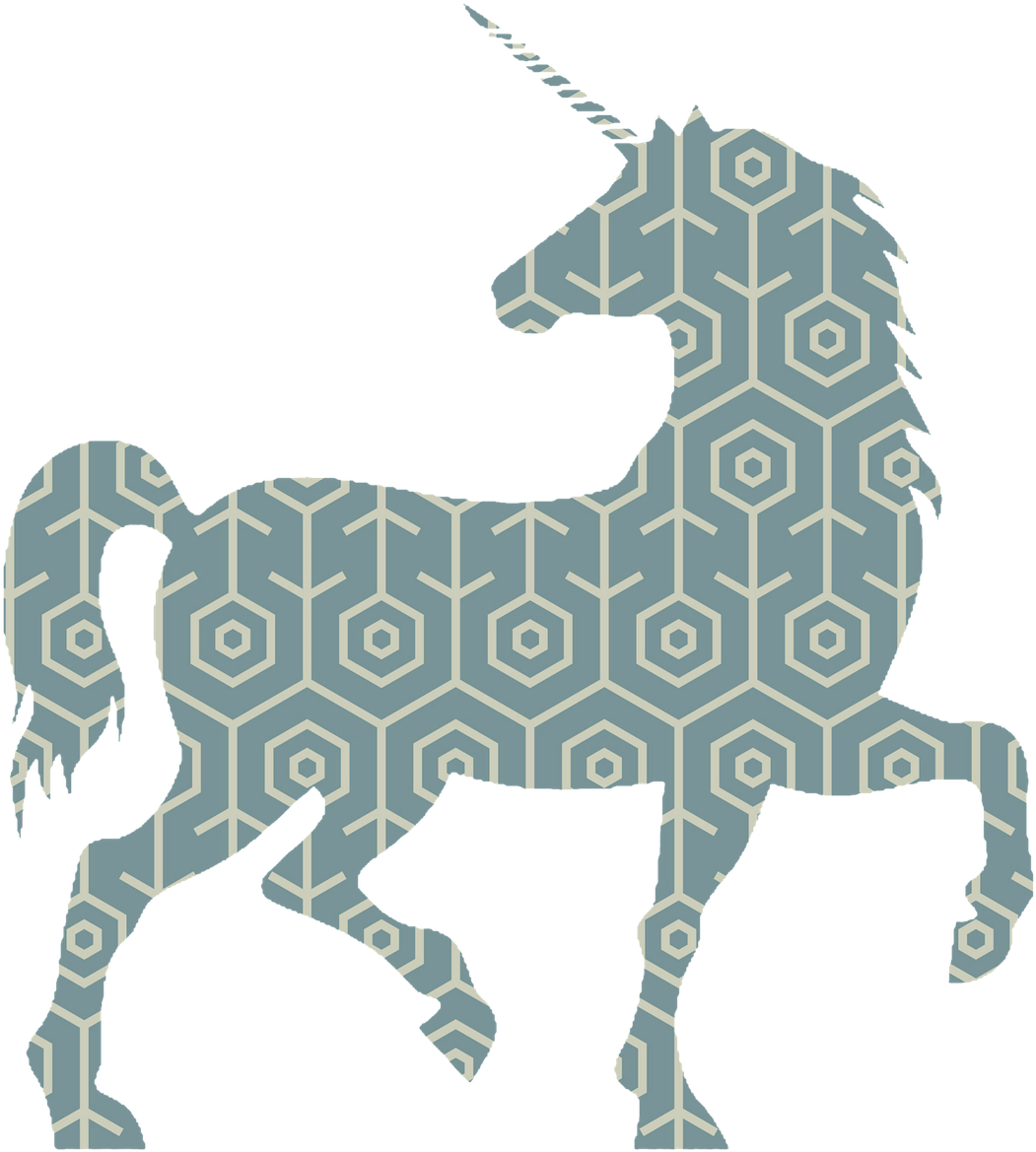 Unicorn Glitter Wall Stickers (1280x1280), Png Download