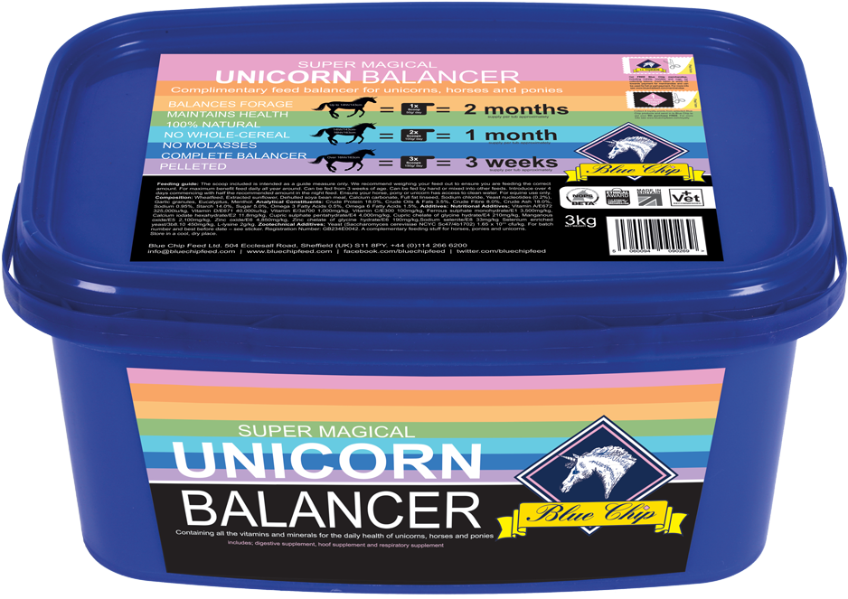 Unicorn Balancer Pack Transparent - Blue Chip Super Concentrated Senior Balancer Horse (1000x719), Png Download