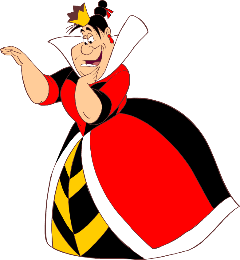 Personagens Alice Png - Queen Of Hearts And Alice (781x845), Png Download