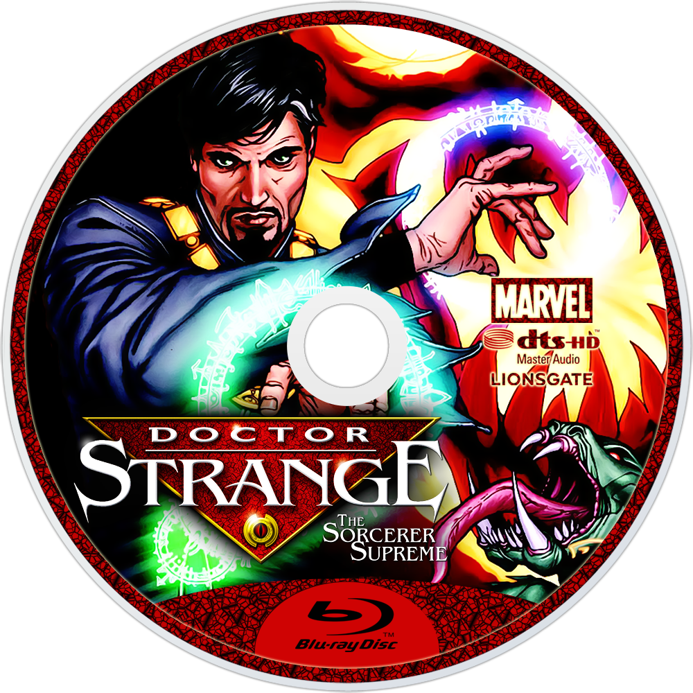 The Sorcerer Supreme Bluray Disc Image - Doctor Strange (dvd) (1000x1000), Png Download