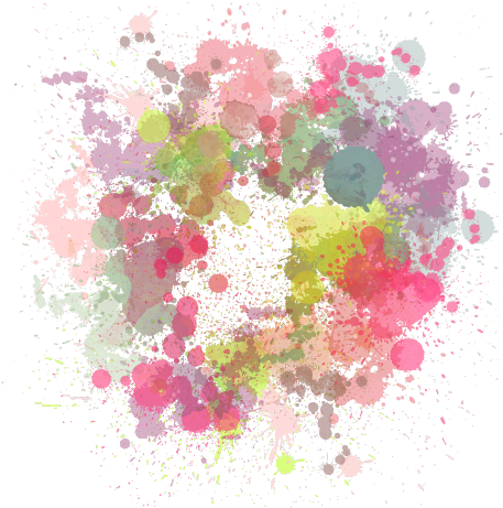 Delicate Colorful Painting Pattern Needle And Digital (480x480), Png Download