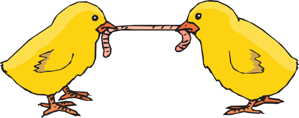 This Free Clipart Png Design Of Chicks Fighting For (600x237), Png Download