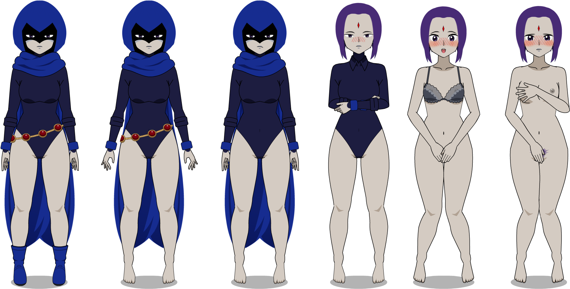 Completedraven - Raven Minecraft Skin Teen Titan Go (2000x1500), Png Downlo...