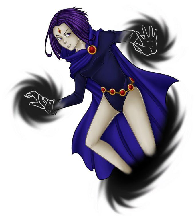 Clipart Free Download Teen Titans By Kingscorner On - Teen Titans Raven Png (703x800), Png Download