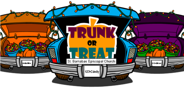 2017 Trunk Or Treat - Trunk Or Treat 2017 (698x349), Png Download