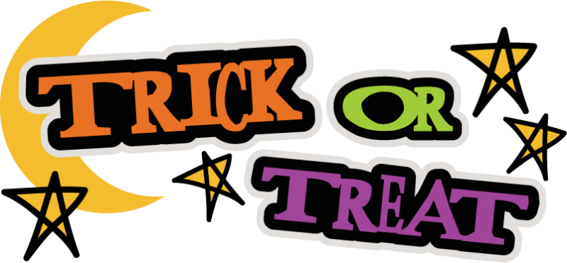 Graphic Freeuse Stock Cute Frames Illustrations Hd - Trick Or Treat Title (800x372), Png Download