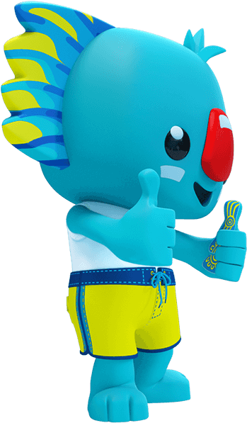 Fighting Clipart Commonwealth Games - Borobi (650x650), Png Download