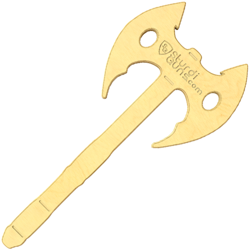 Battle Axe - Wooden Battle Axe (498x500), Png Download