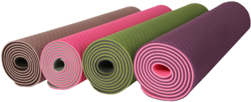 Yoga Mat Tpe - Yogamatte Lotus Design (351x351), Png Download