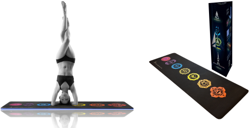 New Eq Yoga Mat & Giveaway - Chakra Yoga Mat By Eq (600x270), Png Download