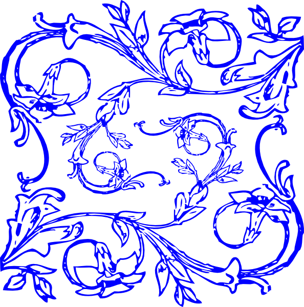 Floral Svg Clip Arts 594 X 600 Px (594x600), Png Download