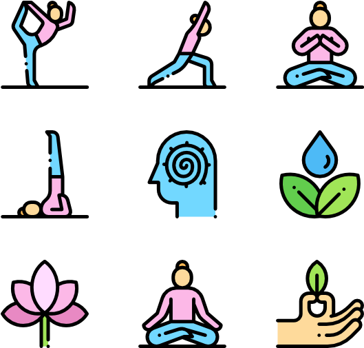 Yoga And Mindfulness - Yoga (600x564), Png Download