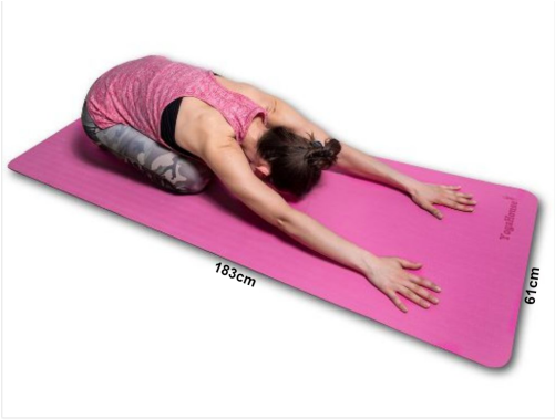 Tpe Yoga Mat - Yoga Mat (500x500), Png Download