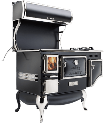 Vintage Kitchen Stove - Cuisiniere A Bois Et Gaz (400x400), Png Download