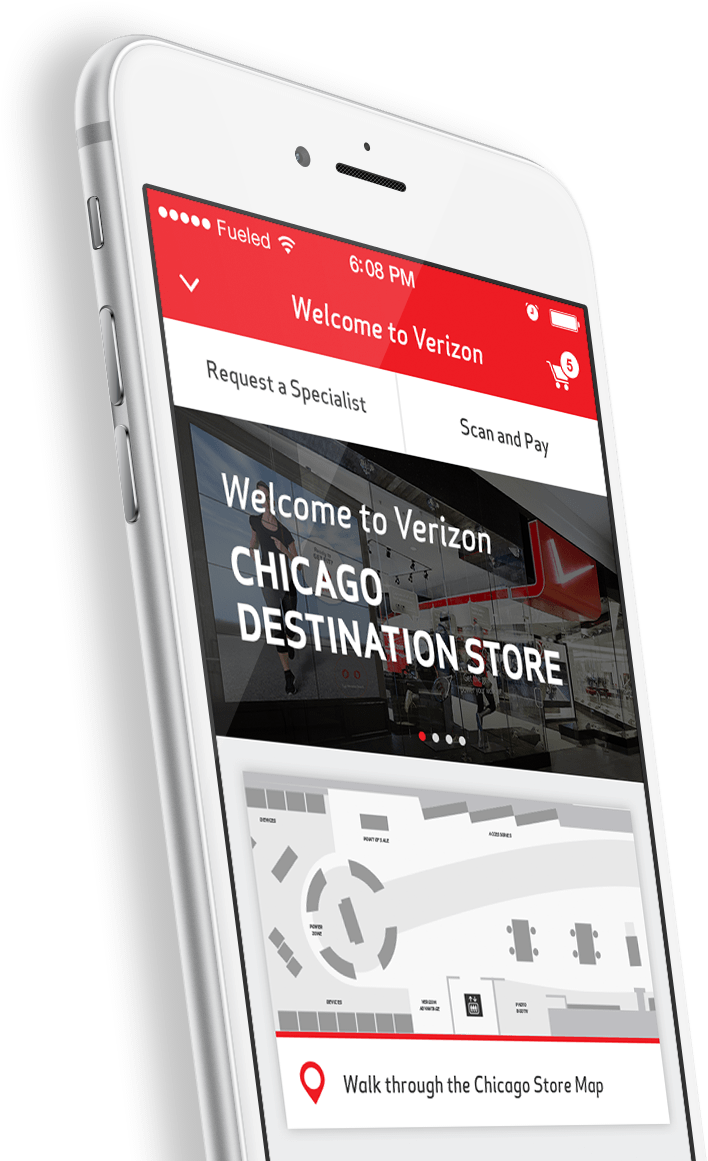 With Over 130 Million Subscribers, Verizon Is The Largest - Fueled Verizon Store App (750x1160), Png Download