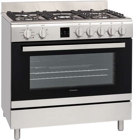 90cm Freestanding 5 Burner Cooker - Westinghouse Wfe911sb (624x520), Png Download