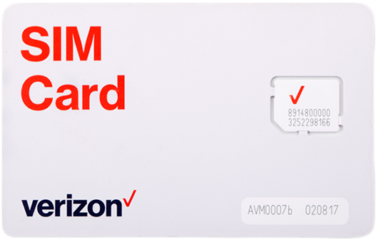Verizon 4g Lte Industrial Sim Card - Verizon Sim Cards For Iphone (600x425), Png Download