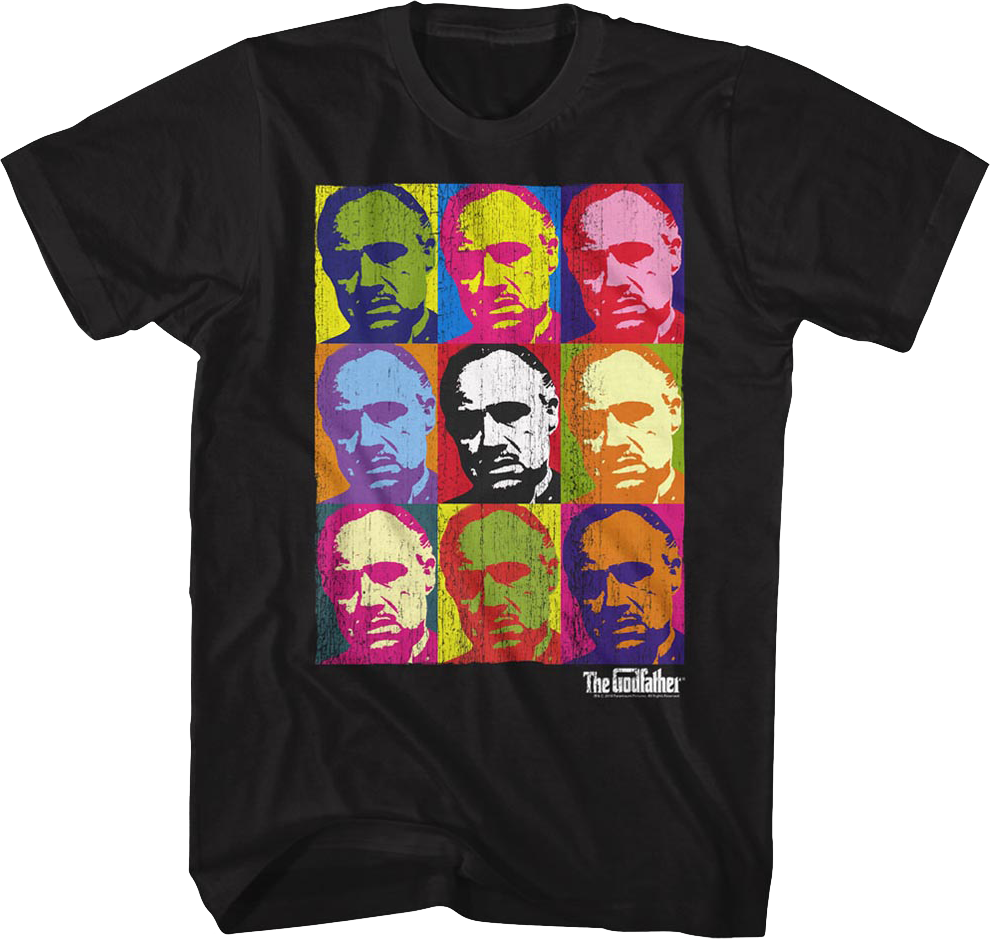 Pop Art Godfather T-shirt - Godfather (990x939), Png Download