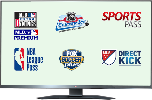 Mlb Extra Innings, Center Ice, Sports Pass, Nba League - Canales De Deportes En Verizon (599x396), Png Download