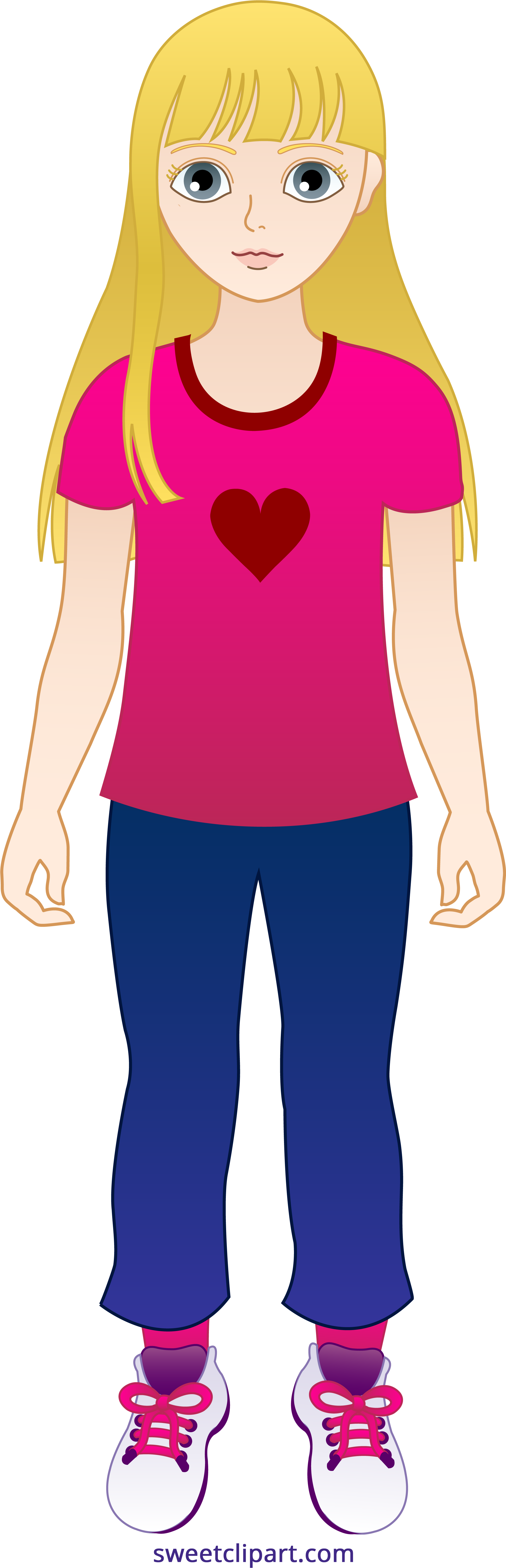 Download Girl Clipart Images - Blonde Girl Clipart PNG Image with No  Background 