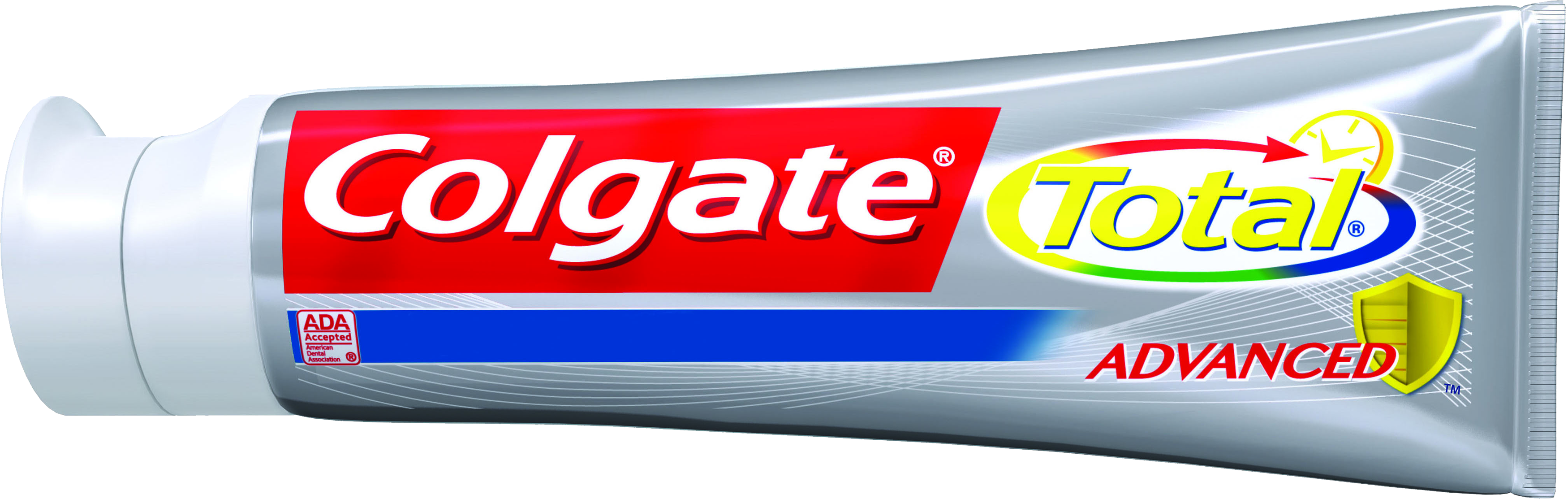 Toothpaste Transparent Background Png - Colgate Total Advanced Whitening Gel Toothpaste, 5.8 (3500x1113), Png Download
