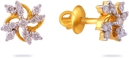 Diamond Earrings - Jah2vq - Earrings (530x465), Png Download