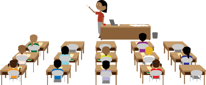 Policy In Your Classroom Banner Free Stock - Students In Class Png (845x348), Png Download