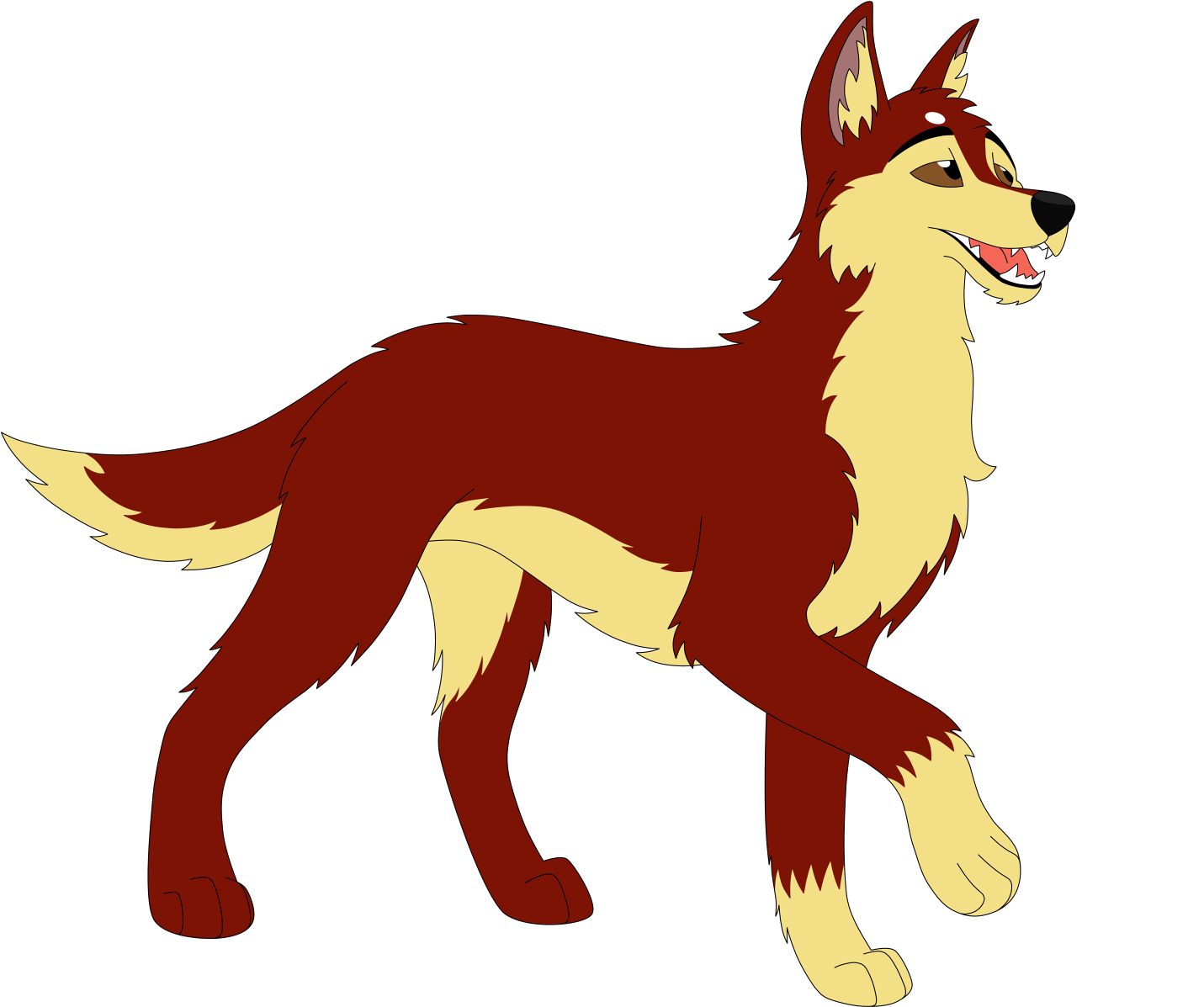 The Singing Bandit - Kunming Wolfdog (1500x1250), Png Download