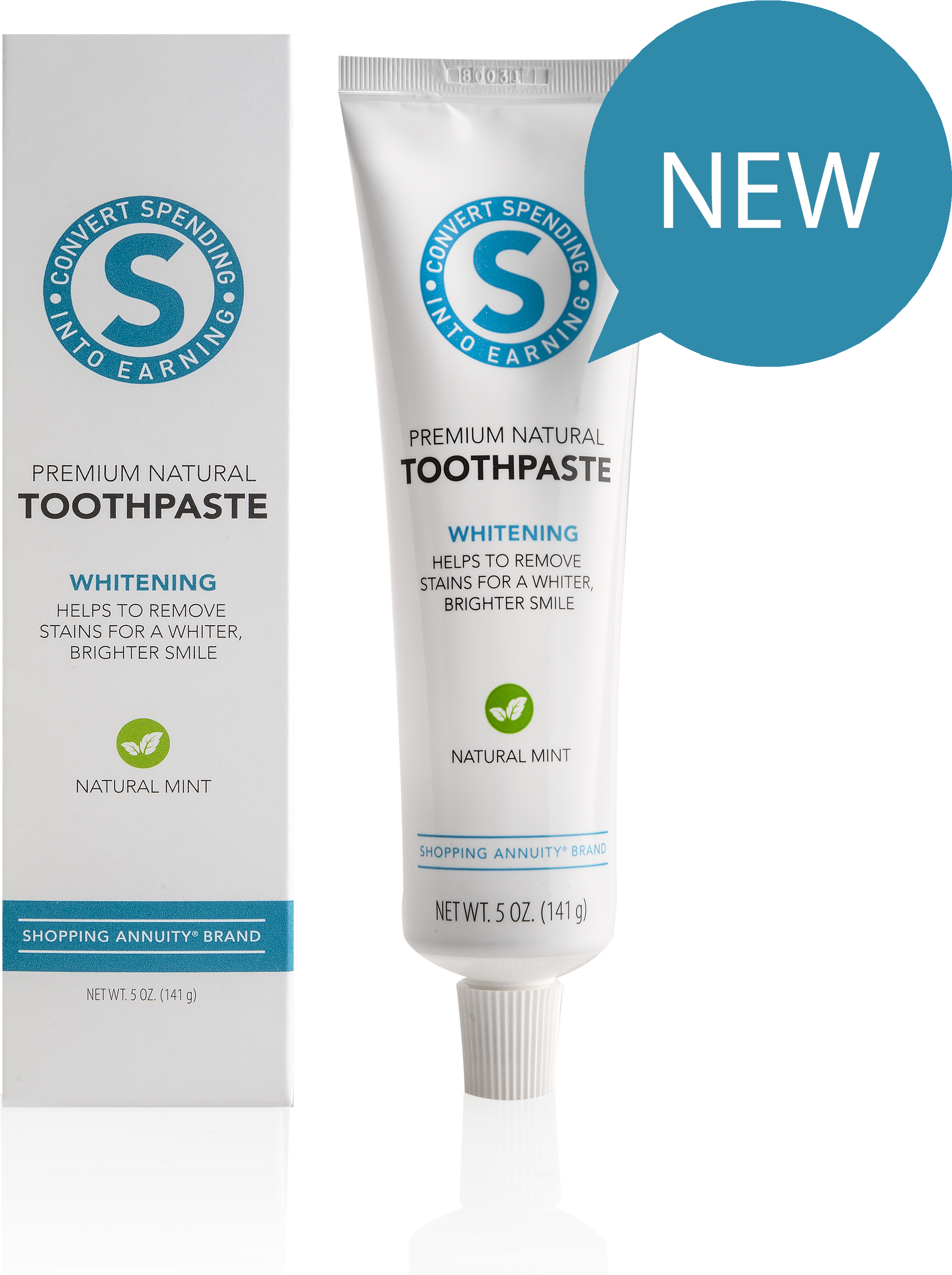 Shopping Annuity Usa Toothpaste With Box Burst - 購物 年金 精選 清新 亮 白 牙膏 (3000x3000), Png Download