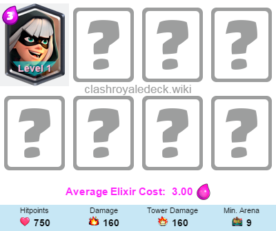 Mega Knight Royal Ghost Deck (400x335), Png Download