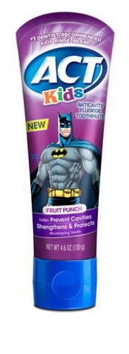 Act Mouthwash Act Kids Batman Fruit Punch Fluoride (960x536), Png Download