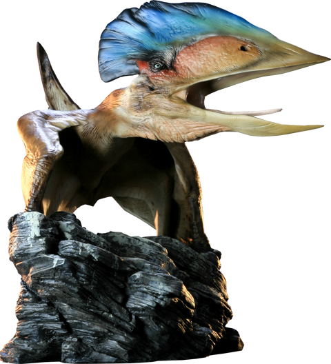 Dinosauria Maquette Tupuxuara - Sideshow Dinosauria (480x528), Png Download