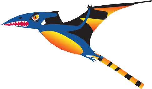 Black Wing Pterodactyl - The National Trust Pterodactyl Kite (500x500), Png Download