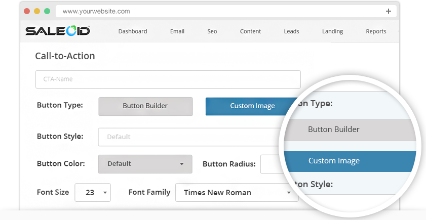 Create And Add Customized Call To Action Buttons On - Call To Action (841x435), Png Download