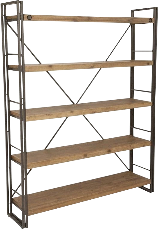 Moe's Brooklyn Large Open Bookshelf In Dark Brown - Moes Home Collection Brooklyn Large Open Bookshelf (798x798), Png Download