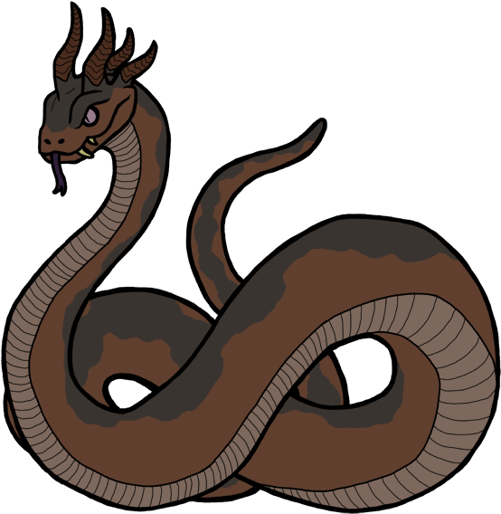 7 Serpents Horned Serpent - Horned Serpent (600x600), Png Download
