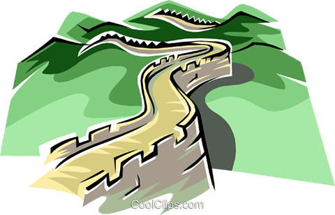 Great Wall Of China Clipart Png - Great Wall Clip Art (480x308), Png Download