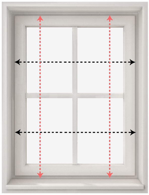 Measuring Blinds - Window (650x850), Png Download