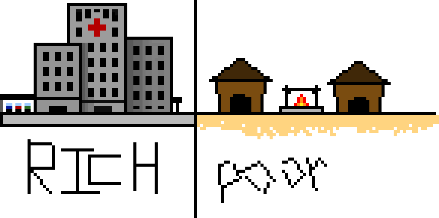 Rich And Poor - Illustration (1470x720), Png Download