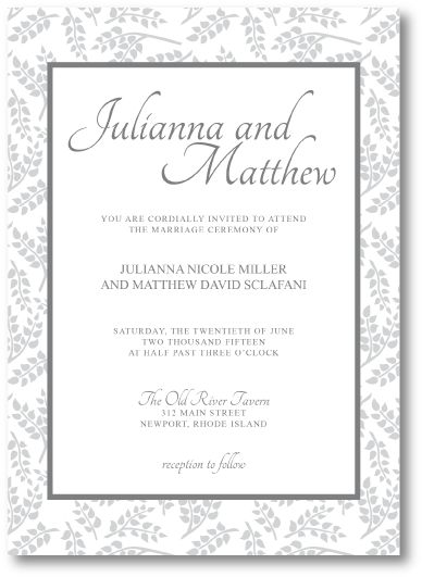 Daphne Wedding Invitations (469x612), Png Download