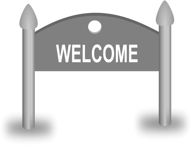 Welcome, Board, City, Entry, Invitation, Sign - Welcome Board Clip Art (640x471), Png Download