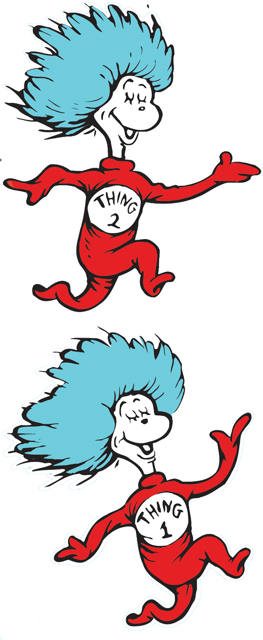 Thing 1 And Thing 2 Png - Free Transparent PNG Download - PNGkey
