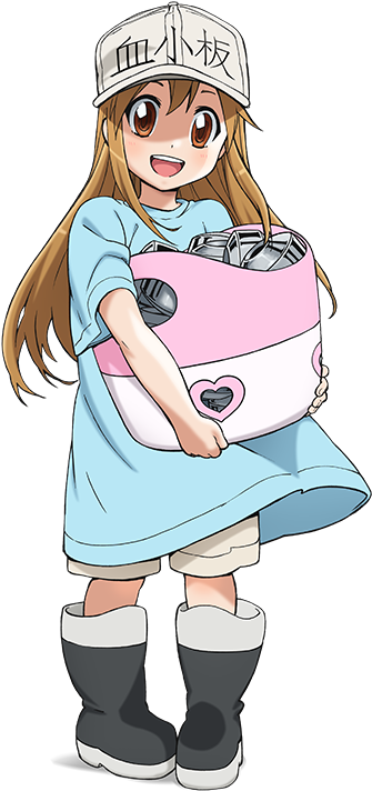 Platelet-0 - Cells At Work Characters (355x730), Png Download