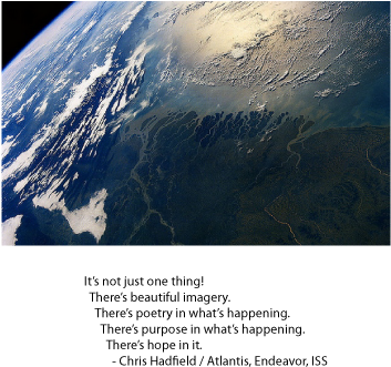 Earth Visions - Anonymous - View Of Earth From Atlantis Canvas (387x373), Png Download