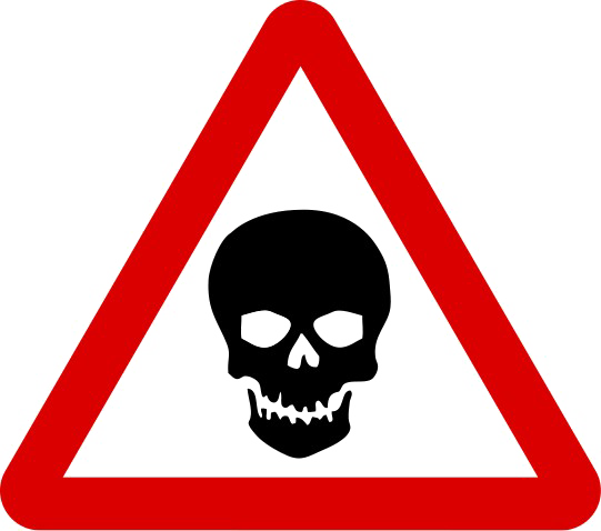 Danger Ahead Png Clipart - Segnali Stradali Incrocio Pericoloso (541x478), Png Download