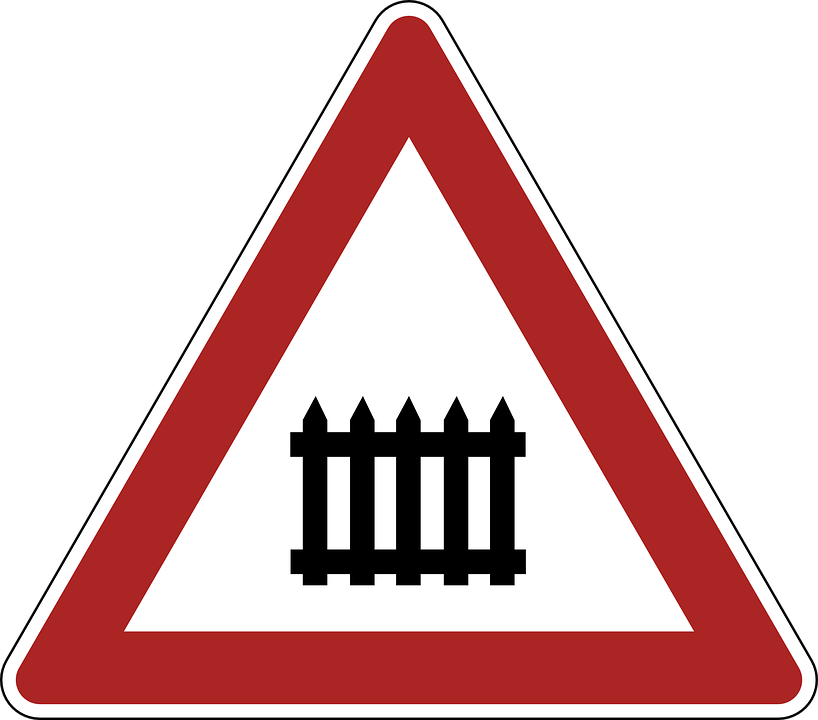 Danger Warning Railyway Crossing - ป้าย ข้าม ทาง รถไฟ (818x720), Png Download