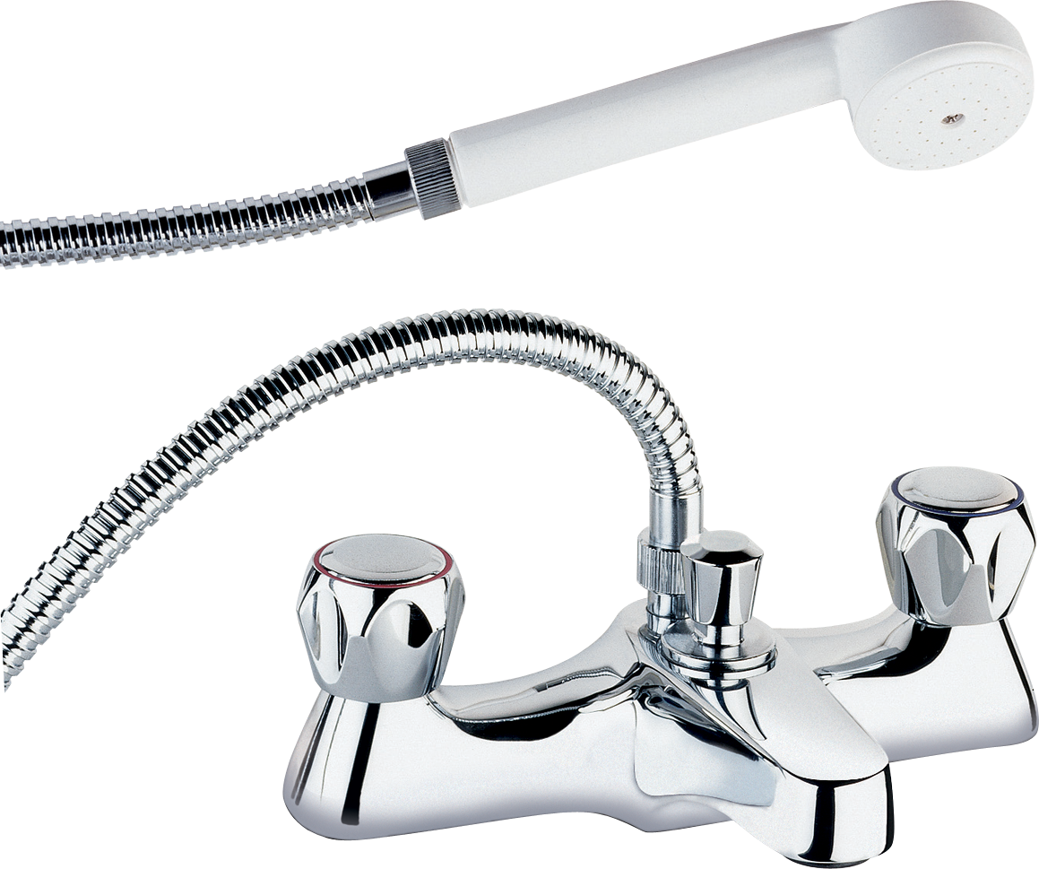 Deva Deck Mounted Bath Shower Mixer Tap (1159x969), Png Download