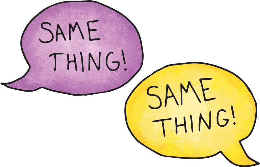 Say The Same Thing - Same Word (857x553), Png Download